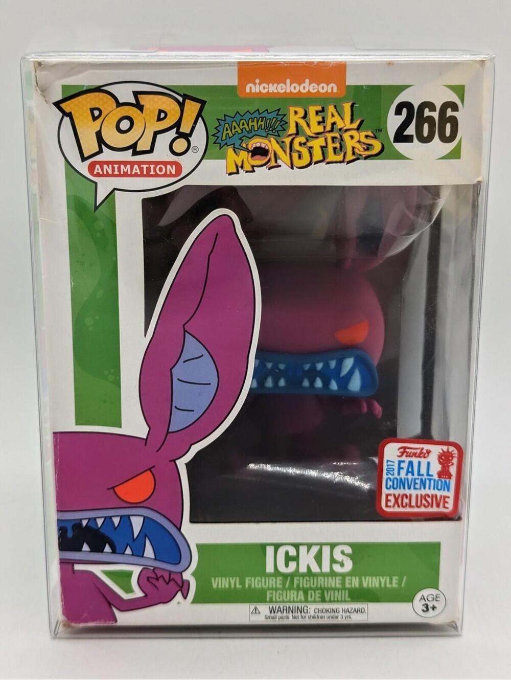 Funko Pop! #266 Aaahh Real Monsters Ickis 2017 Convention Exclusive In Protector